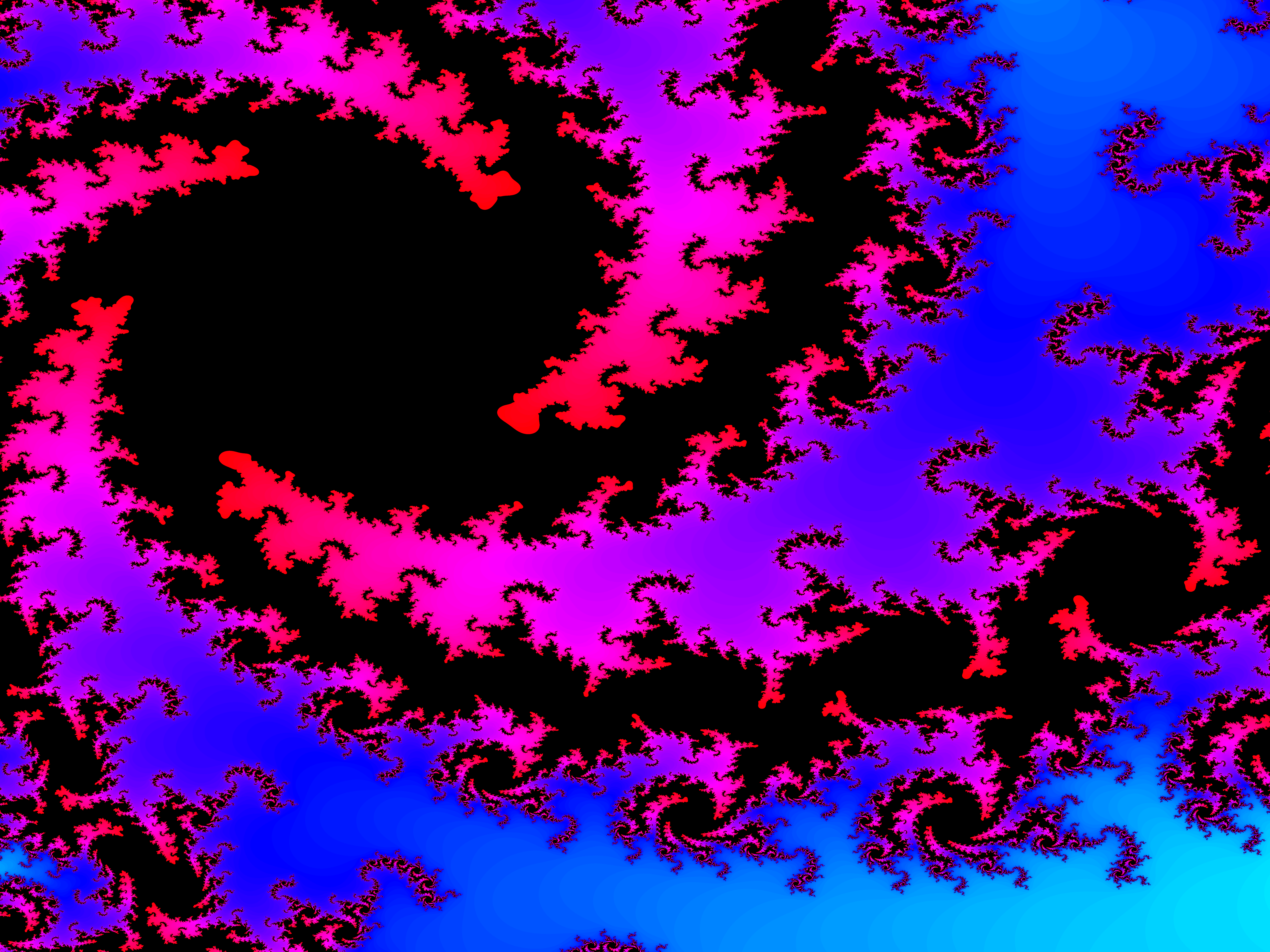 Close-Up - Black on Blue-Red