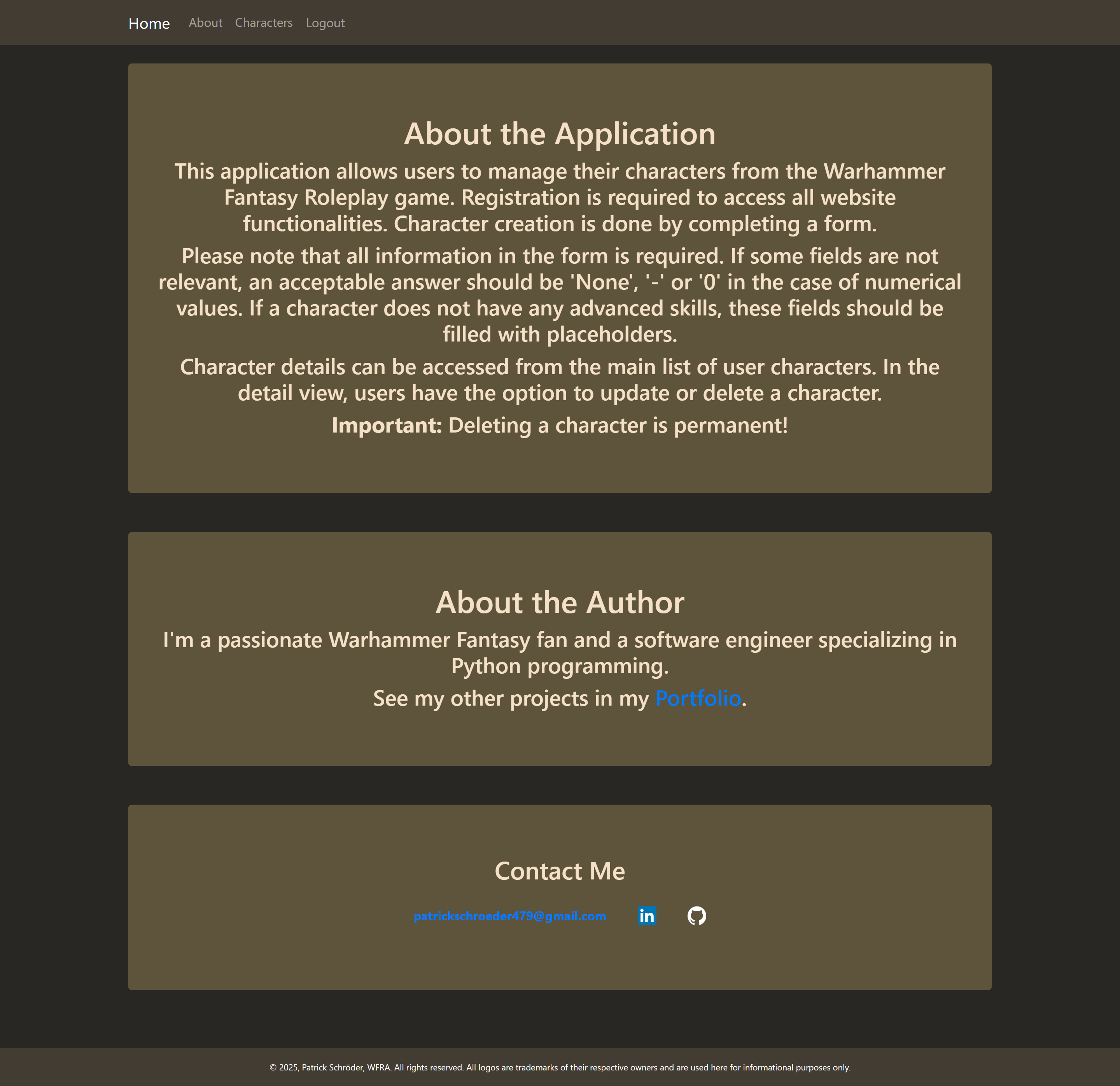 Screenshot of Window
